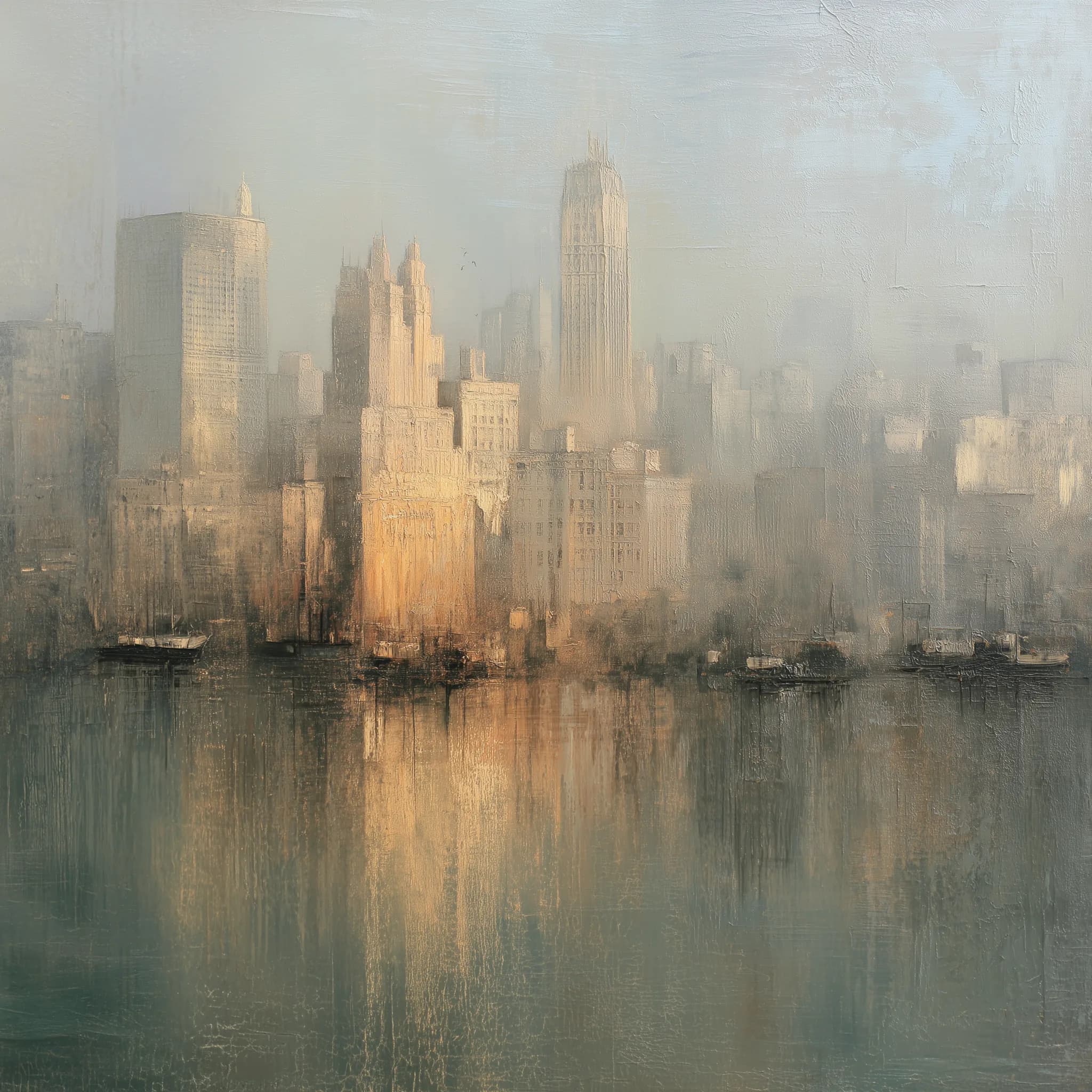 Wall Street at dusk